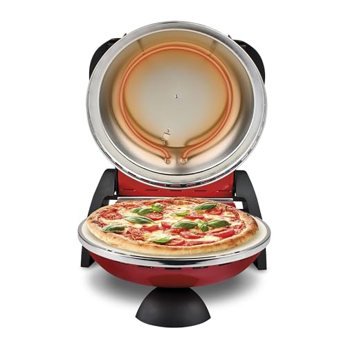 G3 Ferrari G10006 Pizza Äußern Vergnügen, Ofen Pizza, 1200 W, 400°C, Rot