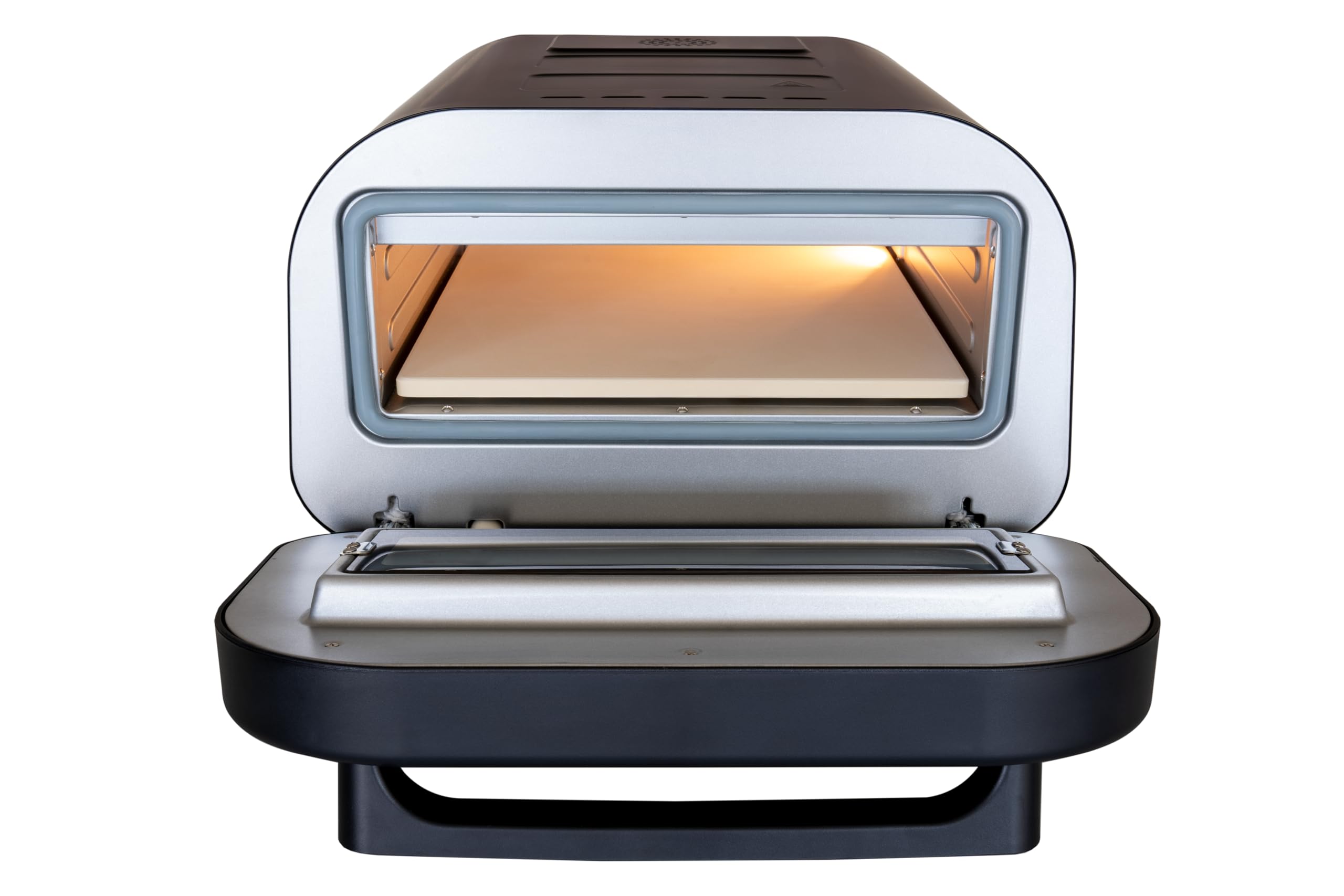 Unold 68815 PIZZAOFEN Don Luigi Sonderedition, Elektrisch 450°C, inkl. Zubehör, hitzeisoliert, gleichmäßige hitzeverteilung, Energiesparend, 2 min Backzeit, Automatikprogramme, Profi Pizza, 1.700 Watt