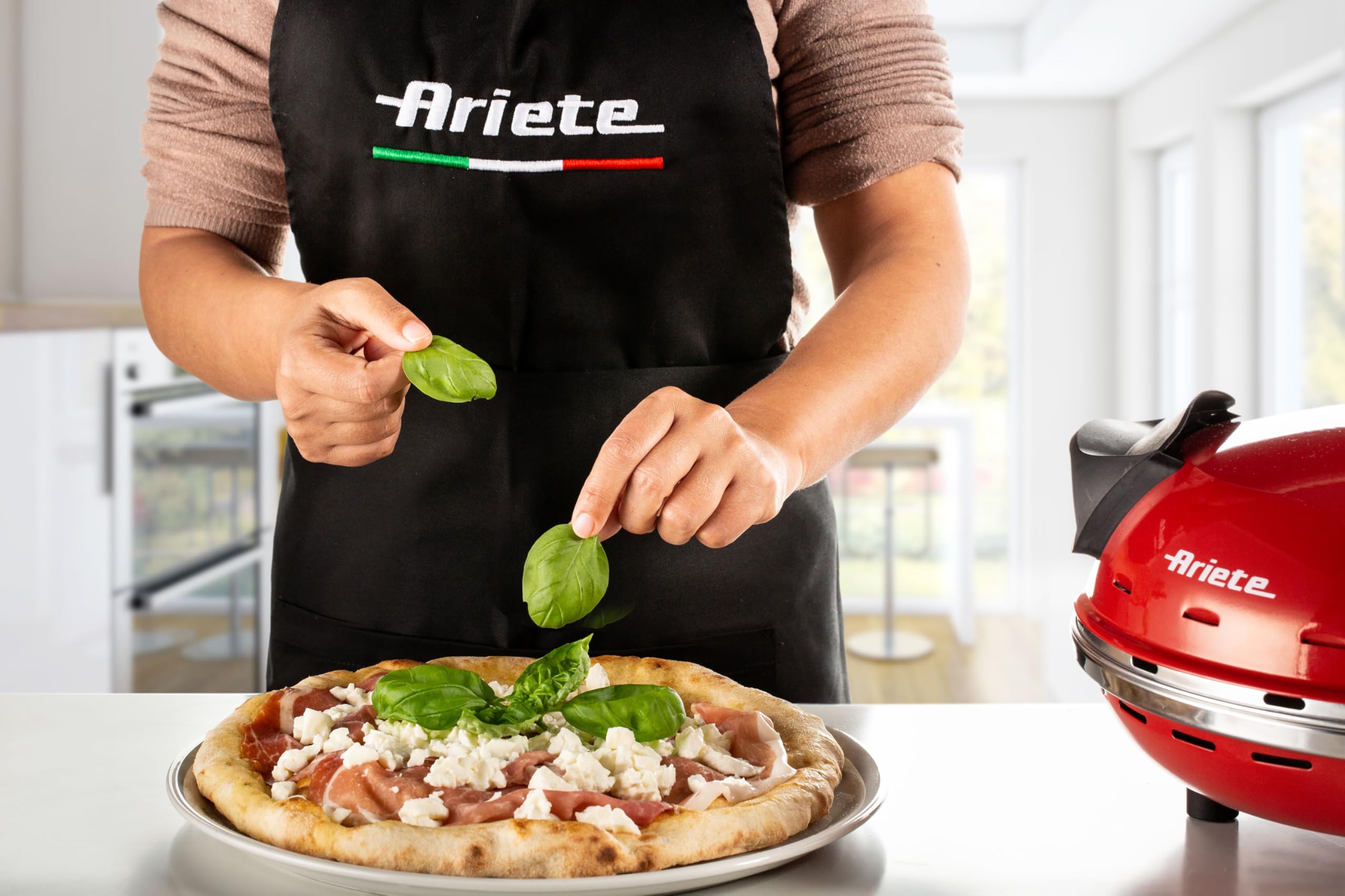Ariete Pizzaofen Da Gennaro 1200 W Rot und Schwarz