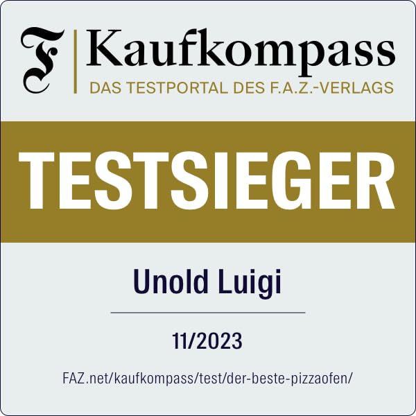 Unold Pizzaofen LUIGI 68816 | Elektrischer Pizza Ofen aus rostfreiem Edelstahl mit Pizzastein mit bis zu 450°C, nur ca. 2 Minuten Backzeit, energiesparend, 1.700 Watt