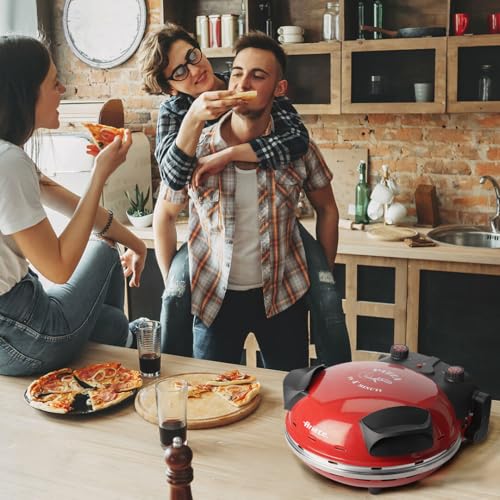 Ariete Pizzaofen Da Gennaro 1200 W Rot und Schwarz