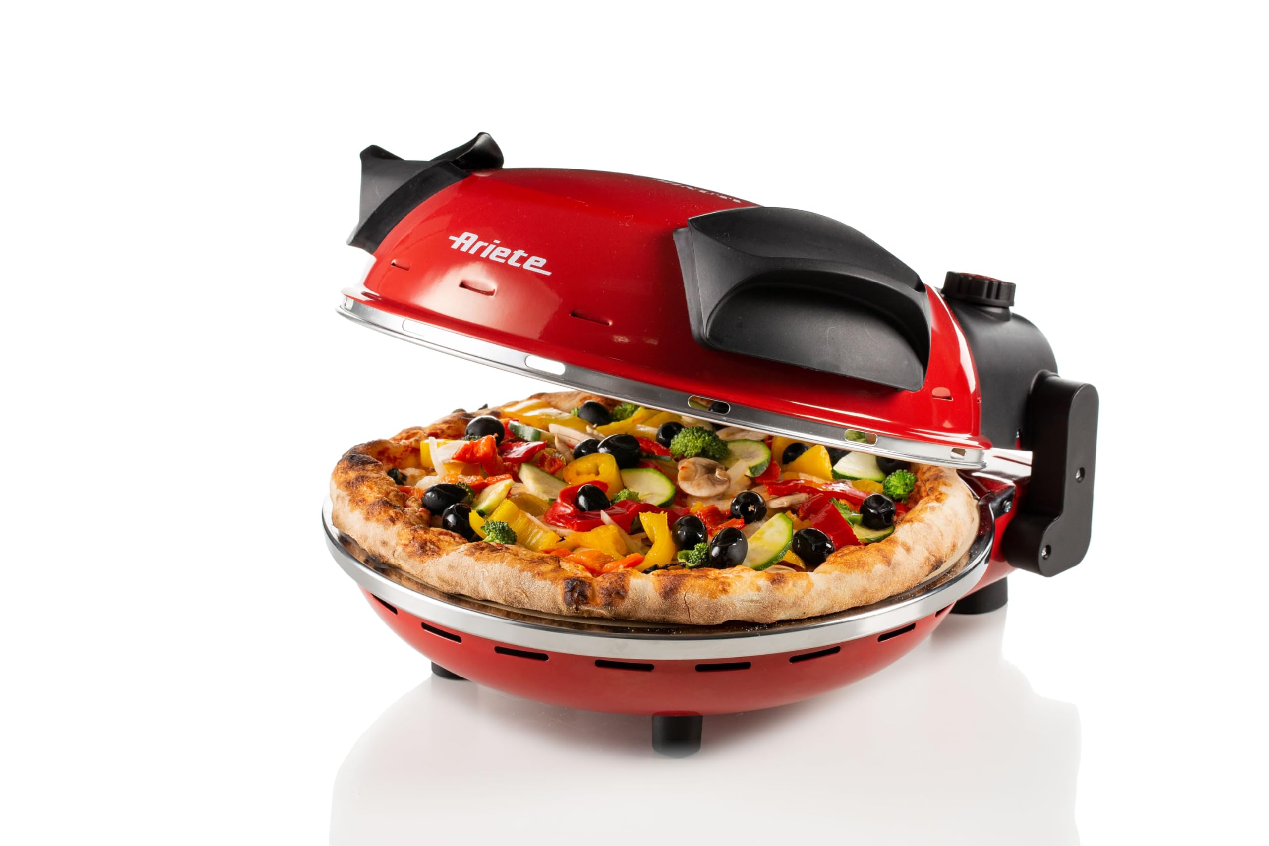 Ariete Pizzaofen Da Gennaro 1200 W Rot und Schwarz