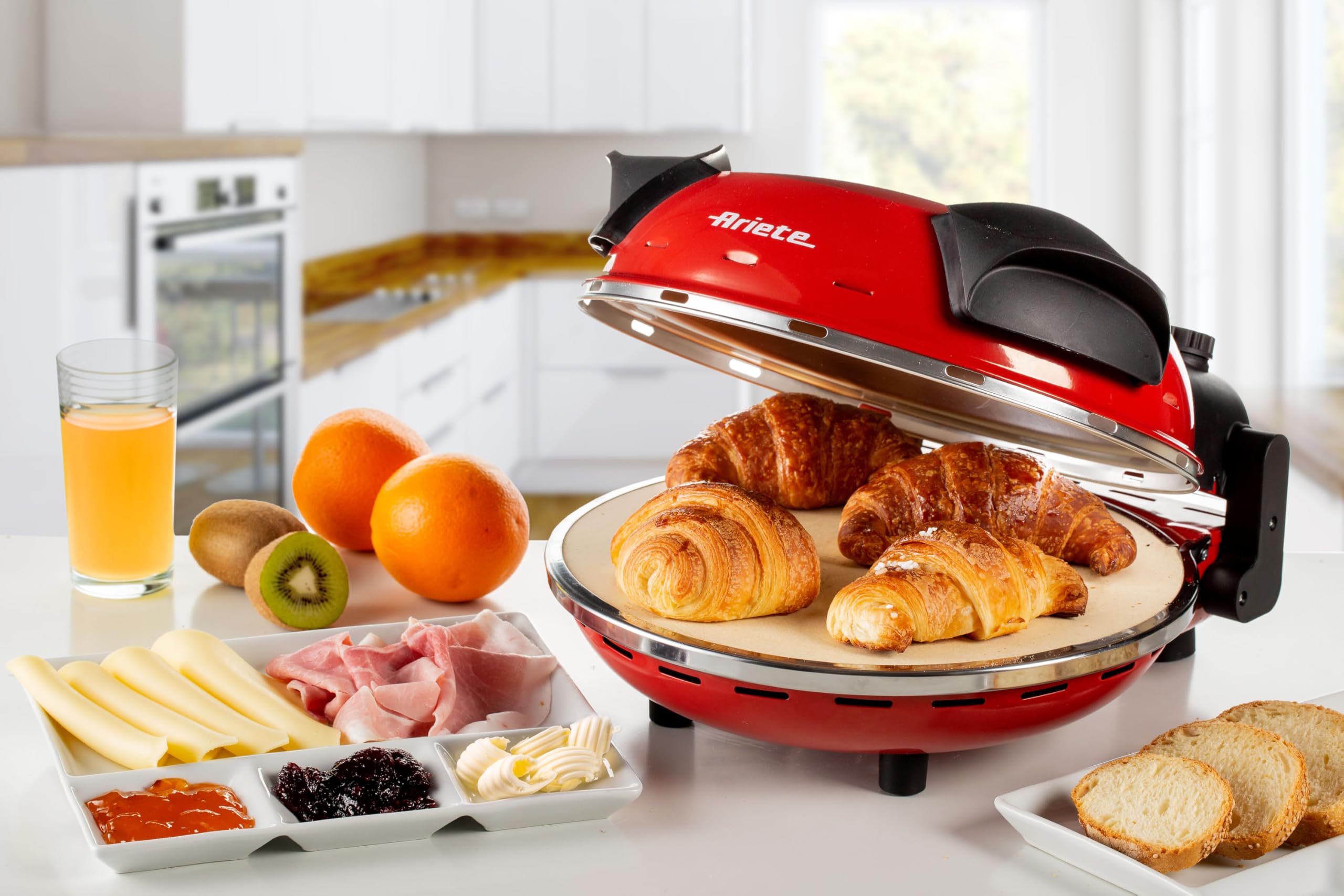Ariete Pizzaofen Da Gennaro 1200 W Rot und Schwarz